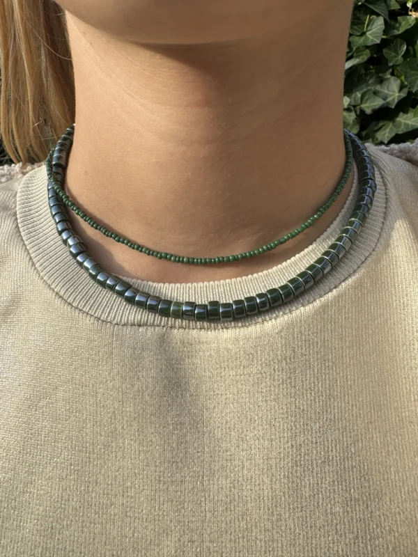 Groene kralenketting (groot)