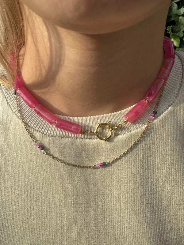 Yara ketting roze